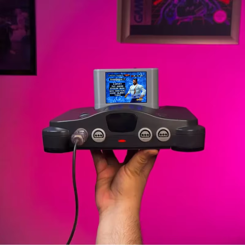 Retro Gaming Monitor - Pico N64 Cart Retro Game cartridges