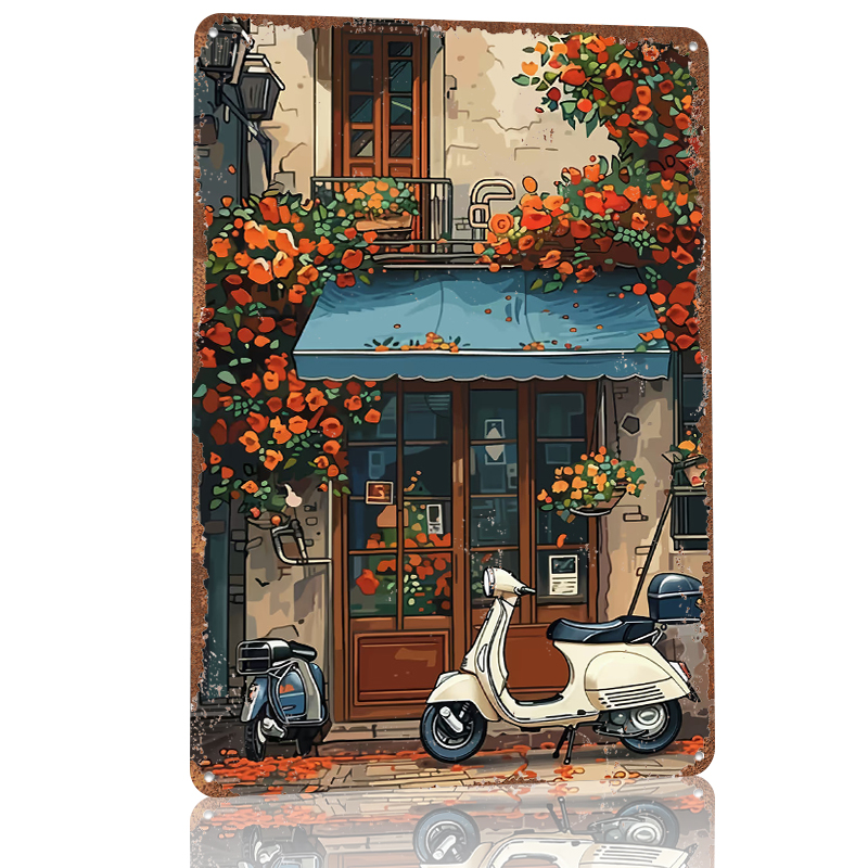 Vintage Scooter Shop Poster Cu - Retro Gaming At review and price