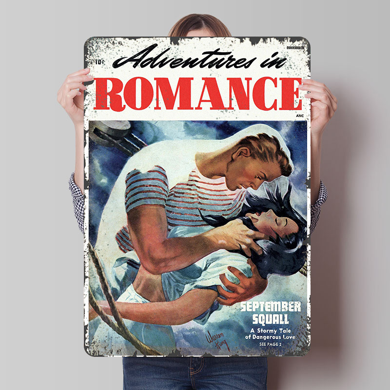 ADVENTURES IN ROMANCE Tinplate - Retro Gaming At review and price
