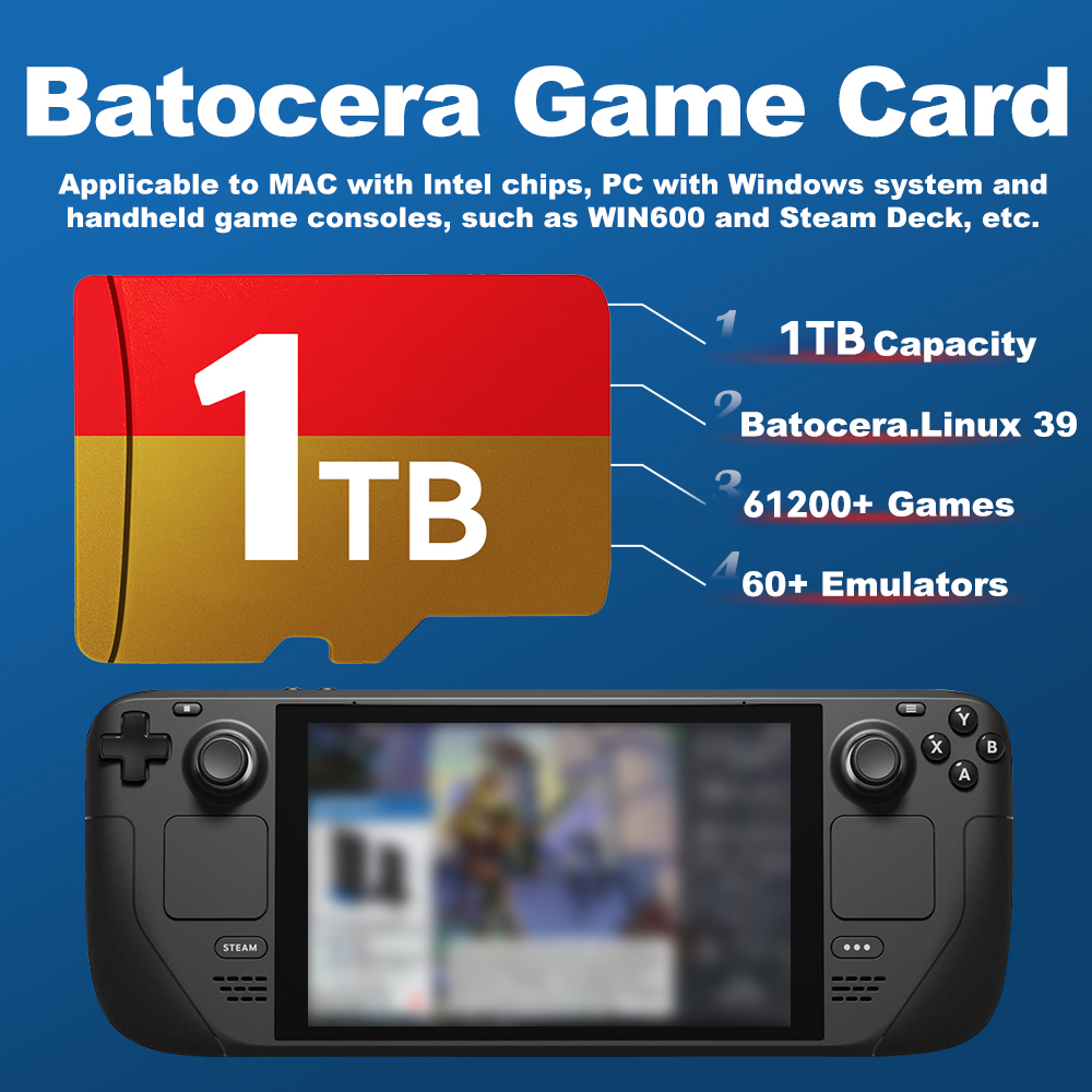 1TB Game TF Card for Steam Dec - Retro Gaming Play Zone review and price
