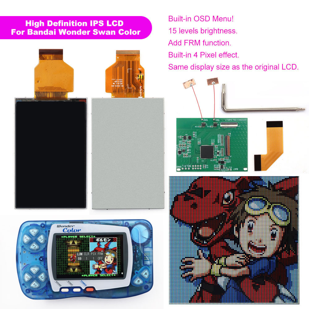 Newest WSC Hightlight IPS LCD  - Retro Gaming Monitor review and price
