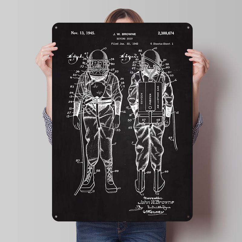 1945 Diving Suit Patent Metal  - Retro Gaming At review and price