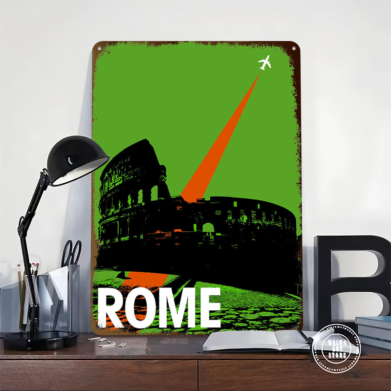 Rome Travel Metal Poster Custo - Retro Gaming At review and price