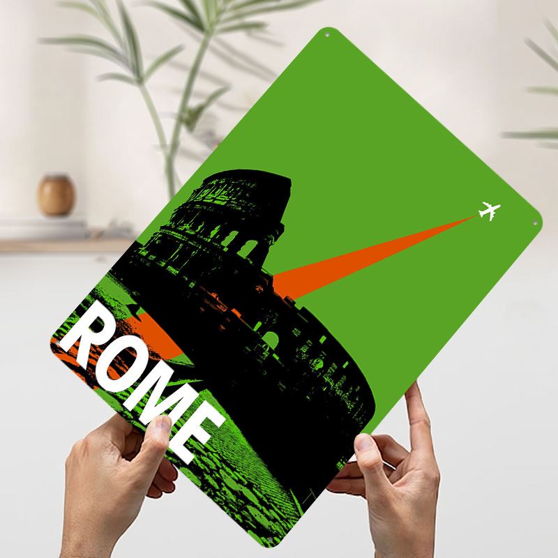 Rome Travel Metal Poster Custo - Retro Gaming At review and price