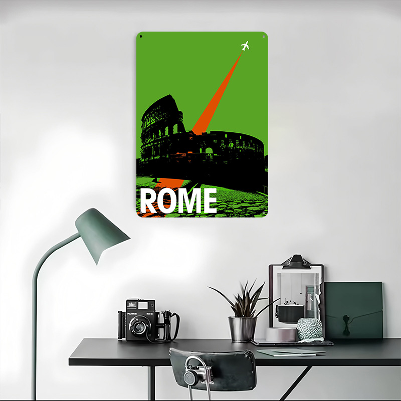 Rome Travel Metal Poster Custo - Retro Gaming At review and price