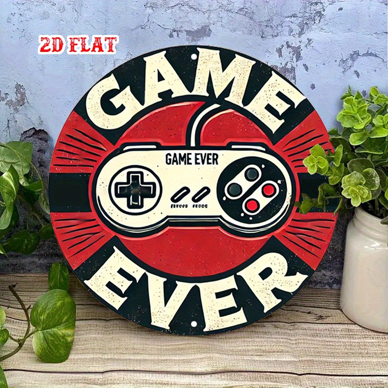 2D Flat 1pc Retro Gaming Round - Retro Gaming Fun review and price