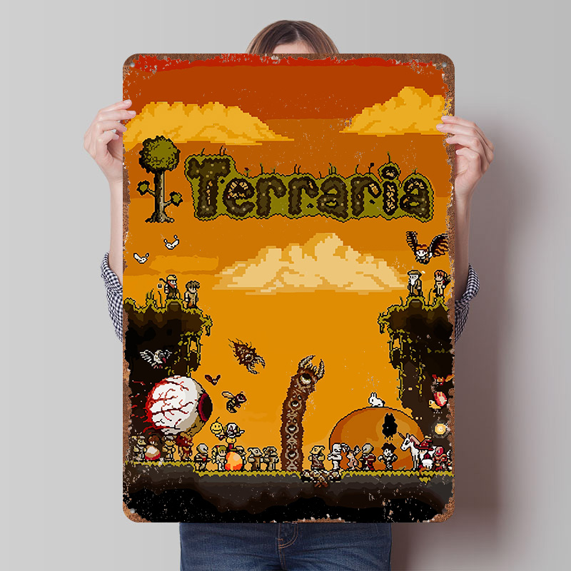 Terraria Pixel Art Game Printe - Retro Gaming At review and price