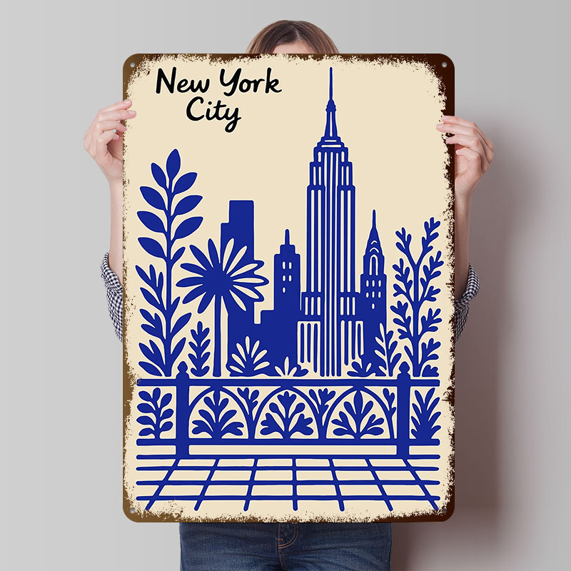 New York City Blue Poster Cust - Retro Gaming At review and price