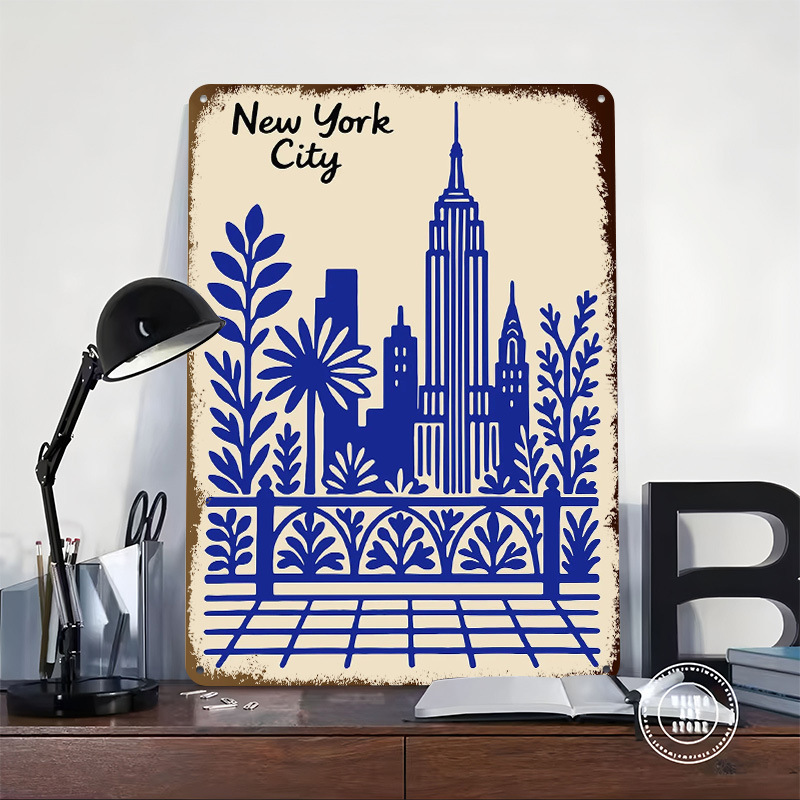 New York City Blue Poster Cust - Retro Gaming At review and price