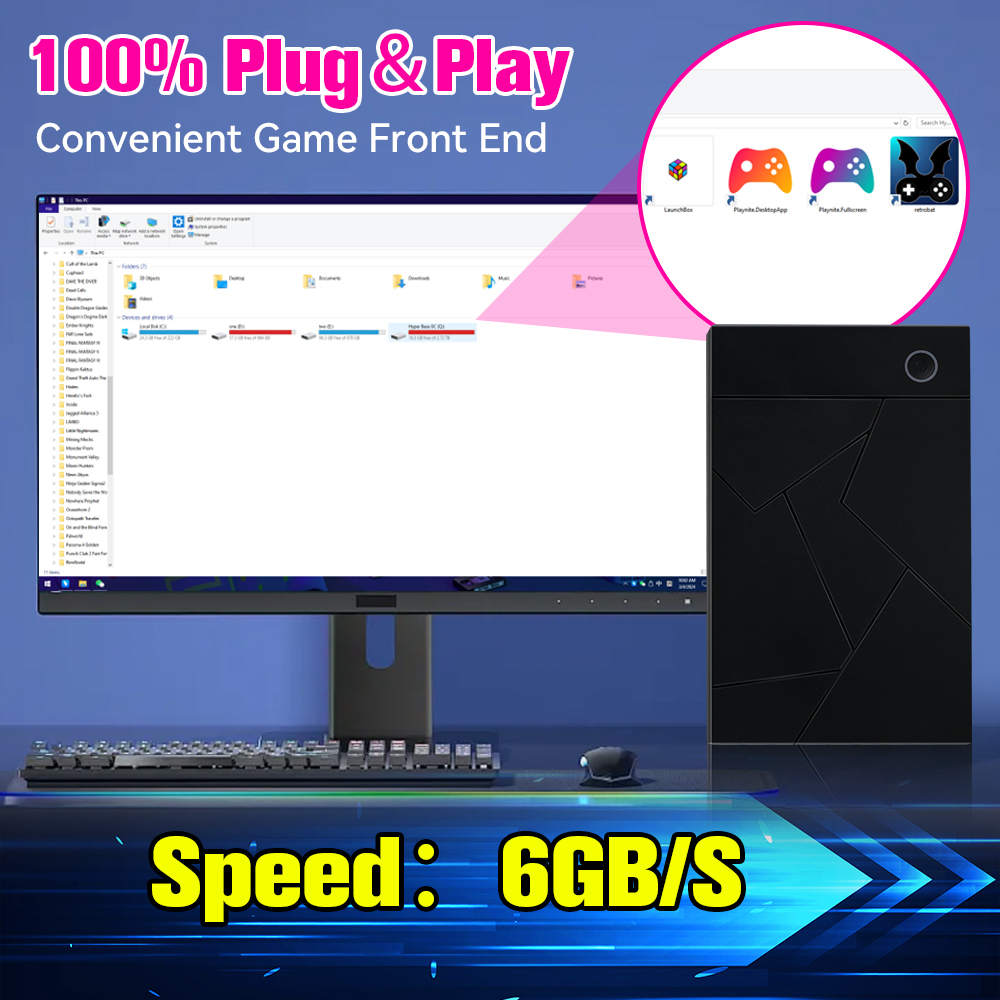 3TB Gaming HDD Retro Emulation - Retro Gaming Emulator Pc review and price