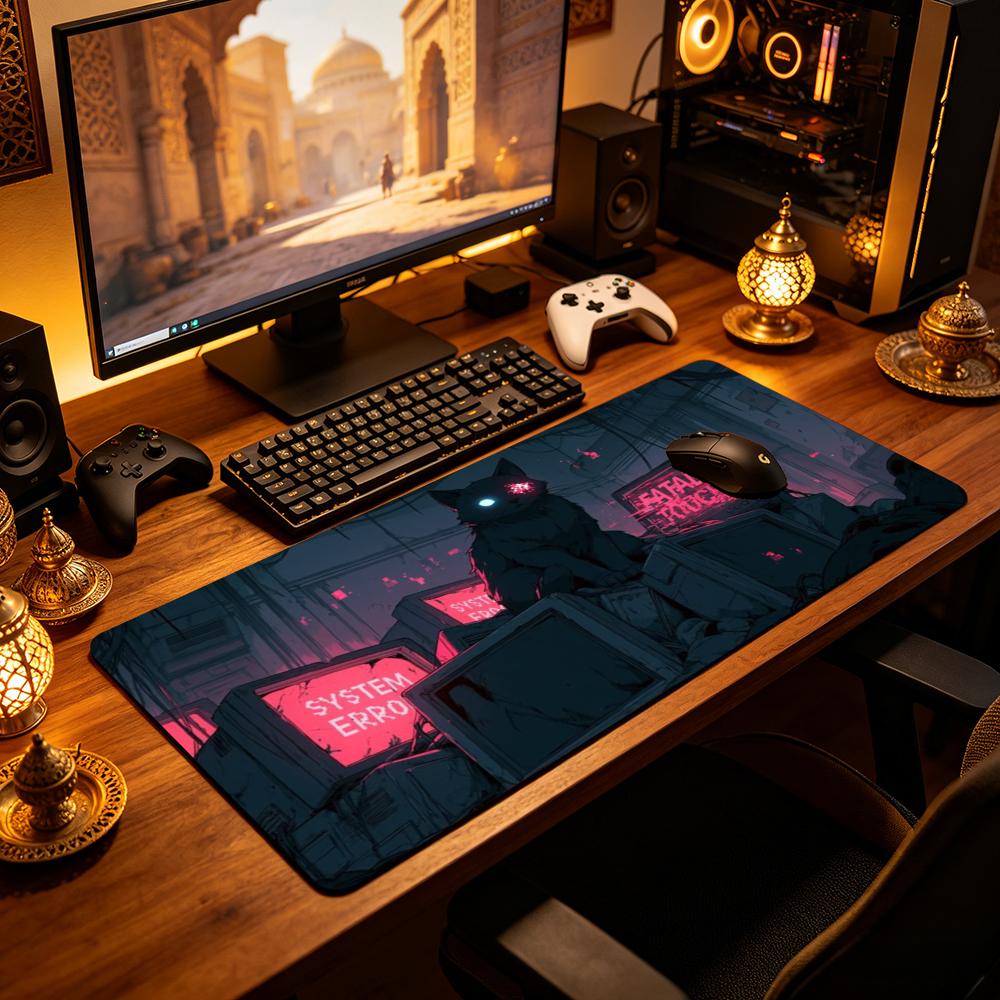Cyberpunk Black Cat Large Gami - Retro Gaming Monitor review and price